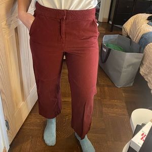 Lacausa - Maroon Straight-Leg Pants